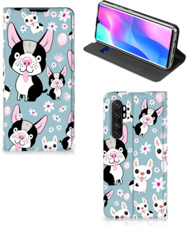 B2Ctelecom Telefoon Hoesje Cadeau voor Kleinzoon Xiaomi Mi Note 10 Lite Flipcover Hondjes