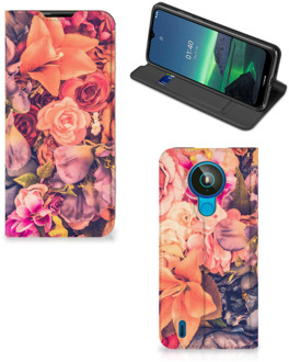 B2Ctelecom Telefoon Hoesje Cadeau voor Moeder Nokia 1.4 Flipcase Bosje Bloemen