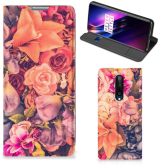 B2Ctelecom Telefoon Hoesje Cadeau voor Moeder OnePlus 8 Flipcase Bosje Bloemen