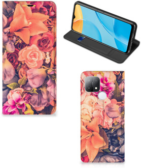 B2Ctelecom Telefoon Hoesje Cadeau voor Moeder OPPO A15 Flipcase Bosje Bloemen