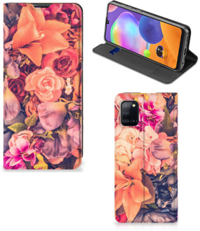 B2Ctelecom Telefoon Hoesje Cadeau voor Moeder Samsung Galaxy A31 Flipcase Bosje Bloemen