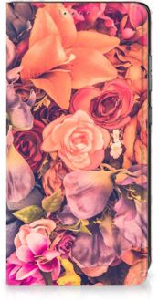 B2Ctelecom Telefoon Hoesje Cadeau voor Moeder Samsung Galaxy A52 Flipcase Bosje Bloemen