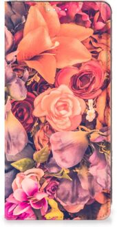 B2Ctelecom Telefoon Hoesje Cadeau voor Moeder Samsung Galaxy A71 Flipcase Bosje Bloemen