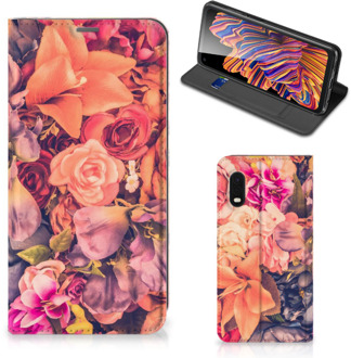 B2Ctelecom Telefoon Hoesje Cadeau voor Moeder Samsung Xcover Pro Flipcase Bosje Bloemen