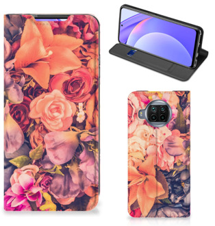 B2Ctelecom Telefoon Hoesje Cadeau voor Moeder Xiaomi Mi 10T Lite Flipcase Bosje Bloemen