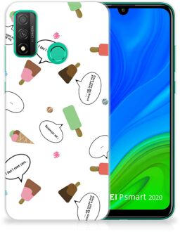 B2Ctelecom Telefoon Hoesje Huawei P Smart 2020 Silicone Back Case IJsjes