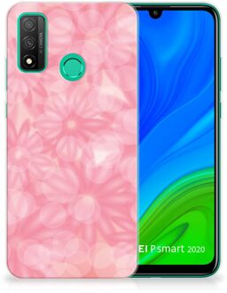 B2Ctelecom Telefoon Hoesje Huawei P Smart 2020 Silicone Back Case Lente Bloemen