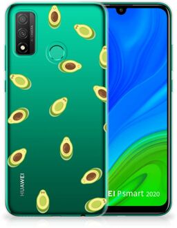 B2Ctelecom Telefoon Hoesje Huawei P Smart 2020 Siliconen Hoesje met Foto Avocado