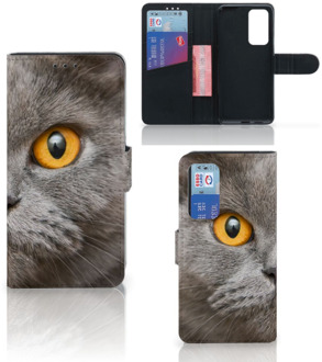 B2Ctelecom Telefoon Hoesje Huawei P40 Book Case Britse Korthaar