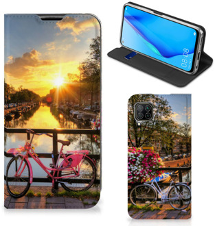 B2Ctelecom Telefoon Hoesje Huawei P40 Lite Bookcase Amsterdamse Grachten