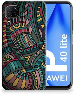 B2Ctelecom Telefoon Hoesje Huawei P40 Lite Hoesje Bumper Aztec