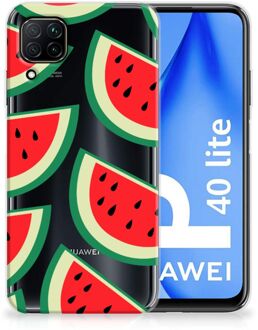 B2Ctelecom Telefoon Hoesje Huawei P40 Lite Hoesje Bumper Doorzichtig Watermelons