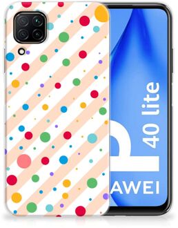 B2Ctelecom Telefoon Hoesje Huawei P40 Lite Leuk TPU Back Cover Dots