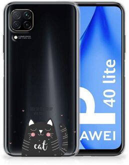 B2Ctelecom Telefoon Hoesje Huawei P40 Lite Mobiel Case Cat Good Day