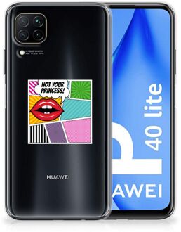 B2Ctelecom Telefoon Hoesje Huawei P40 Lite Silicone Back Case Popart Princess