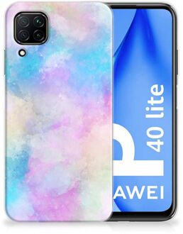 B2Ctelecom Telefoon Hoesje Huawei P40 Lite Silicone Back Case Watercolor Light