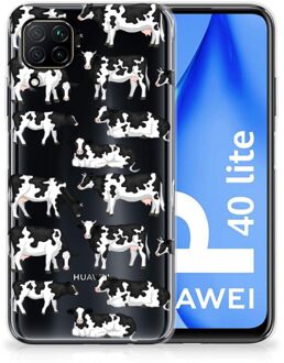 B2Ctelecom Telefoon Hoesje Huawei P40 Lite Siliconen Hoesje met Naam Koetjes