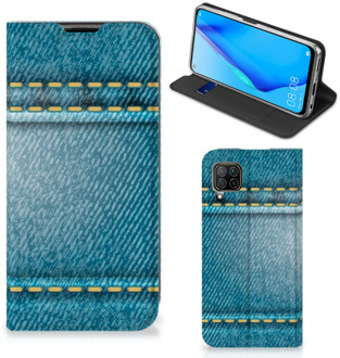 B2Ctelecom Telefoon Hoesje Huawei P40 Lite Wallet Case Jeans