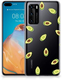 B2Ctelecom Telefoon Hoesje Huawei P40 Siliconen Hoesje met Foto Avocado