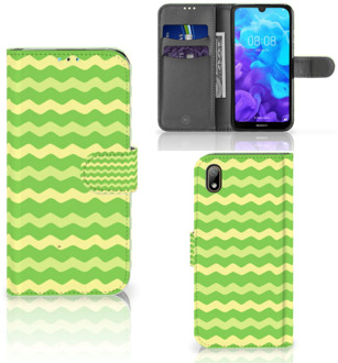 B2Ctelecom Telefoon Hoesje Huawei Y5 (2019) Waves Green