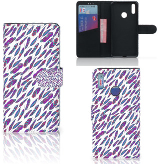 B2Ctelecom Telefoon Hoesje Huawei Y7 (2019) Feathers Color