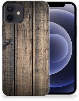 B2Ctelecom Telefoon Hoesje iPhone 12 | 12 Pro (6.1") Leuk TPU Back Cover Steigerhout