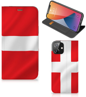 B2Ctelecom Telefoon Hoesje iPhone 12 | iPhone 12 Pro Book Case Deense Vlag