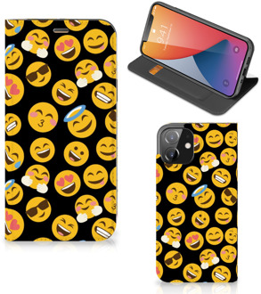 B2Ctelecom Telefoon Hoesje iPhone 12 | iPhone 12 Pro Flip Cover Emoji