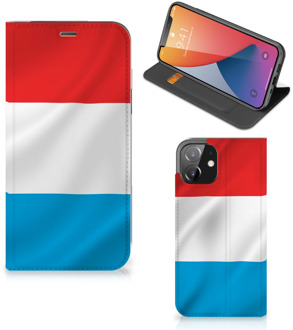 B2Ctelecom Telefoon Hoesje iPhone 12 | iPhone 12 Pro Flip Cover Luxemburgse Vlag