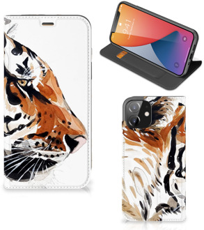 B2Ctelecom Telefoon Hoesje iPhone 12 | iPhone 12 Pro Hoesje met Tekst Tiger