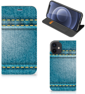 B2Ctelecom Telefoon Hoesje iPhone 12 Mini Wallet Case Jeans