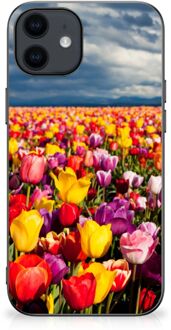 B2Ctelecom Telefoon Hoesje iPhone 12 Pro | 12 (6.1") Hoesje met Zwarte rand Tulpen