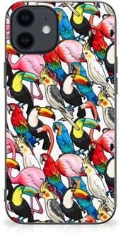 B2Ctelecom Telefoon Hoesje iPhone 12 Pro | 12 (6.1") Leuk TPU Backcase met Zwarte rand Birds