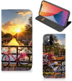 B2Ctelecom Telefoon Hoesje iPhone 12 Pro Max Bookcase Amsterdamse Grachten