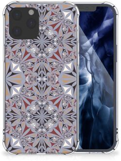 B2Ctelecom Telefoon Hoesje iPhone 12 Pro Max Extreme Case met transparante rand Flower Tiles