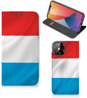 B2Ctelecom Telefoon Hoesje iPhone 12 Pro Max Flip Cover Luxemburgse Vlag