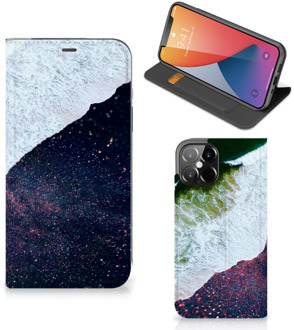 B2Ctelecom Telefoon Hoesje iPhone 12 Pro Max Flip Cover Sea in Space