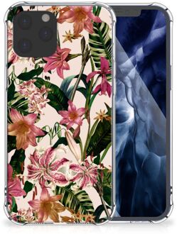 B2Ctelecom Telefoon Hoesje iPhone 12 Pro Max Leuk Hoesje met transparante rand Bloemen