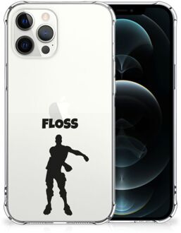 B2Ctelecom Telefoon Hoesje iPhone 12 Pro Max Leuk Hoesje met transparante rand Floss Fortnite