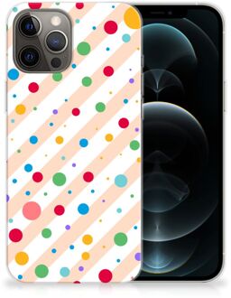 B2Ctelecom Telefoon Hoesje iPhone 12 Pro Max Leuk TPU Back Cover Dots