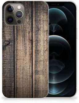 B2Ctelecom Telefoon Hoesje iPhone 12 Pro Max Leuk TPU Back Cover Steigerhout