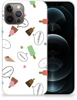 B2Ctelecom Telefoon Hoesje iPhone 12 Pro Max Silicone Back Case IJsjes