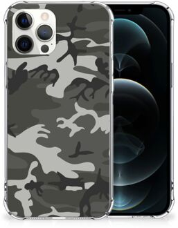 B2Ctelecom Telefoon Hoesje iPhone 12 Pro Max Smartphone hoesje met doorzichtige rand Army Light