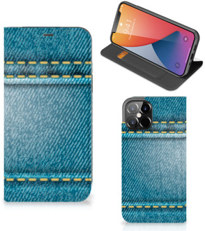 B2Ctelecom Telefoon Hoesje iPhone 12 Pro Max Wallet Case Jeans