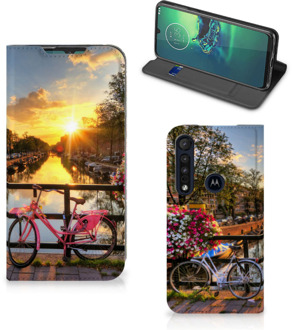 B2Ctelecom Telefoon Hoesje Motorola G8 Plus Bookcase Amsterdamse Grachten