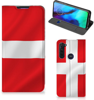 B2Ctelecom Telefoon Hoesje Motorola Moto G Pro Book Case Deense Vlag