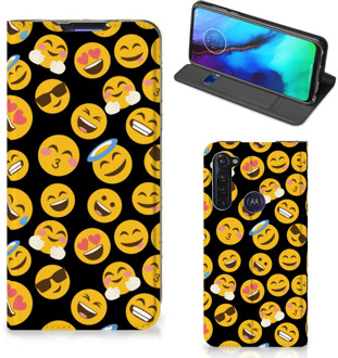 B2Ctelecom Telefoon Hoesje Motorola Moto G Pro Flip Cover Emoji