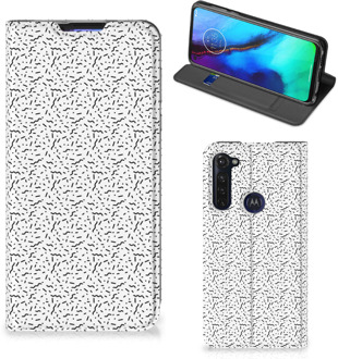 B2Ctelecom Telefoon Hoesje Motorola Moto G Pro Flipcase Stripes Dots