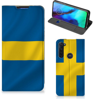 B2Ctelecom Telefoon Hoesje Motorola Moto G Pro Flipcase Zweedse Vlag