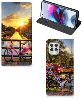 B2Ctelecom Telefoon Hoesje Motorola Moto G100 Bookcase Amsterdamse Grachten